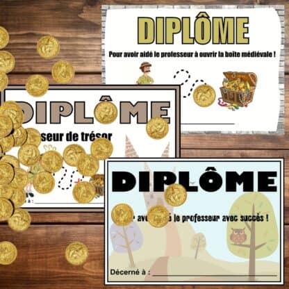 diplômes chasse au trésor médiévale