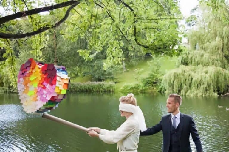 pinata coeur mariage