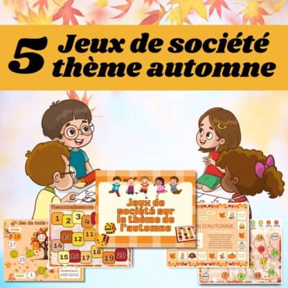 jeux de société thème automne à imprimer