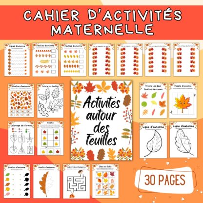 cahier d'activités feuilles d'automne maternelle