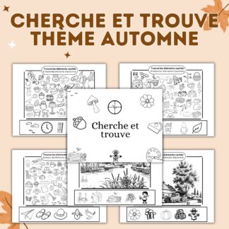 Cherche et trouve thème automne