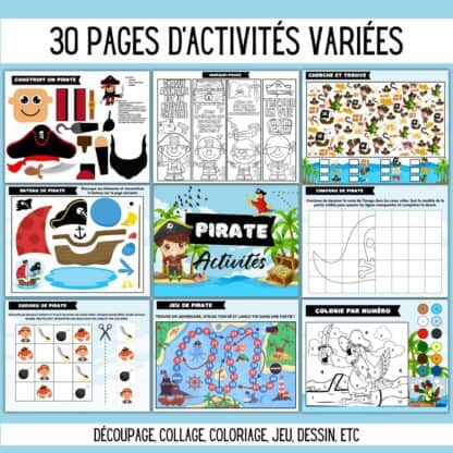 activités de pirate à imprimer