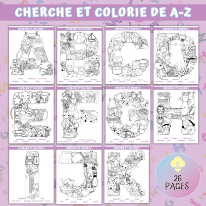 pdf cherche et colorie à imprimer