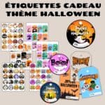 Étiquettes cadeau Halloween