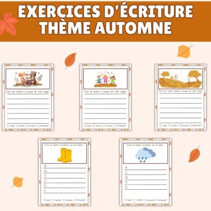 atelier écriture automne 7 à 10 ans