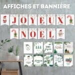 Affiches et bannière de Noël