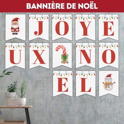 bannière de Noël à imprimer