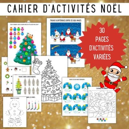 activités de Noël enfant à imprimer