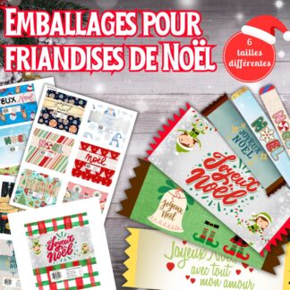 emballages pour friandises de Noël