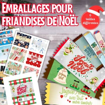 emballages pour friandises de Noël