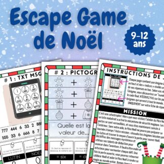 escape game noël 9-12ans à imprimer