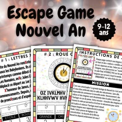 escape game nouvel an à imprimer