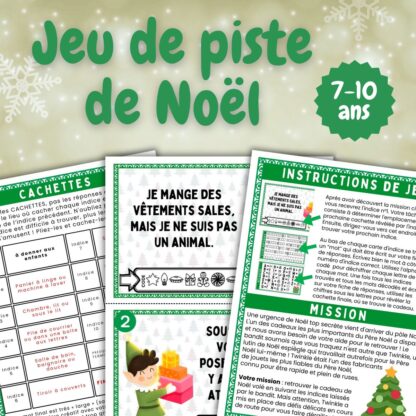 jeu de piste Noël à imprimer