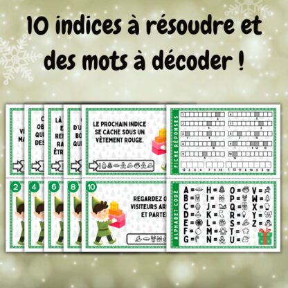 indices jeu de piste de Noël